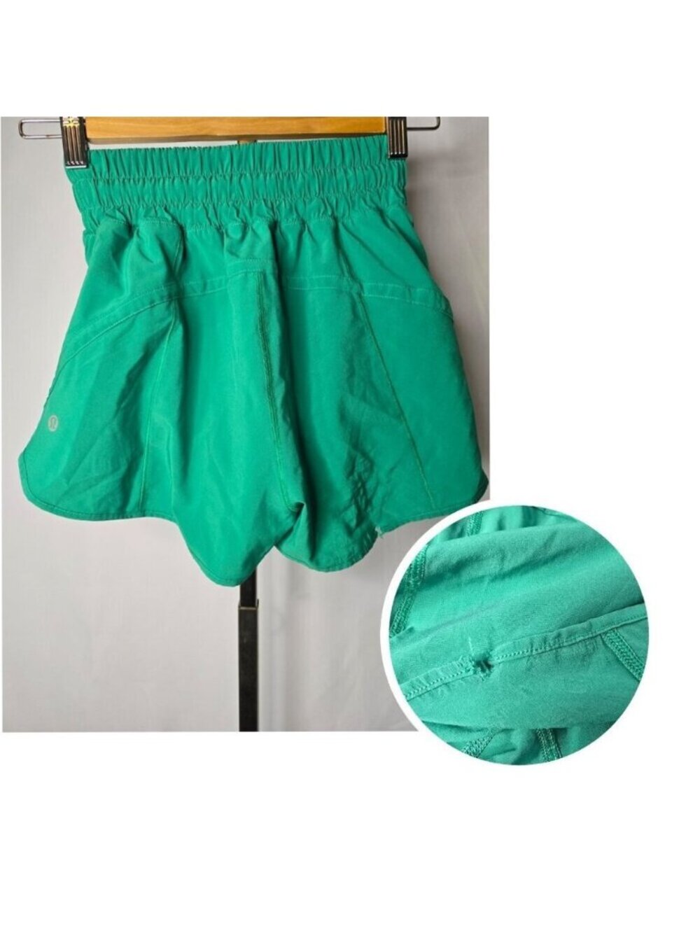 Lululemon Track That High-Rise Lined Short 3"Kelly Green Size 2